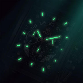 Relógio Masculino de Luxo Quadrado Pulseira de Couro