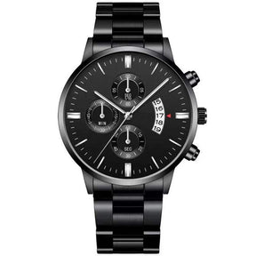Relógio Masculino + Pulseira - Kit de Luxo