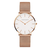 Relógio Feminino Minimalista Malha de Aço